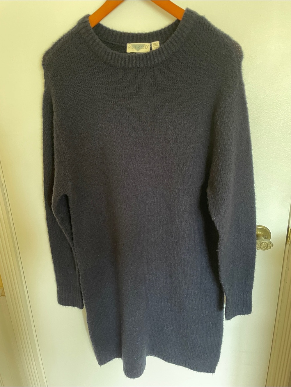 Retrod Navy Knit Sweater Dress